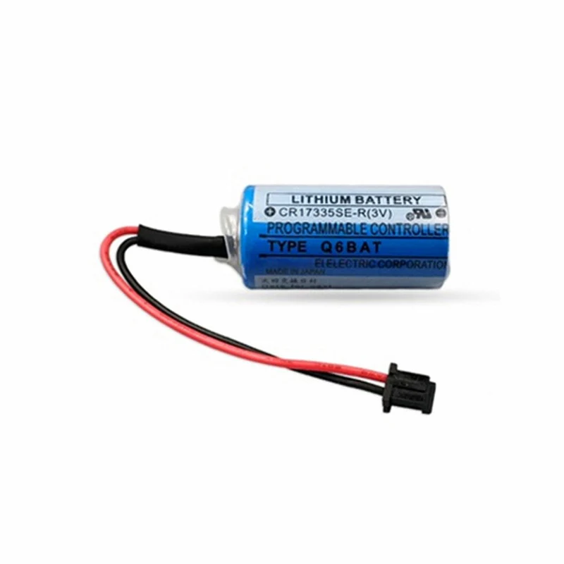 2pcs New CR17335SE-R 3V Q6BAT Battery Mitsubishi Q Series Server Plc Lithium Battery Gt15-bat