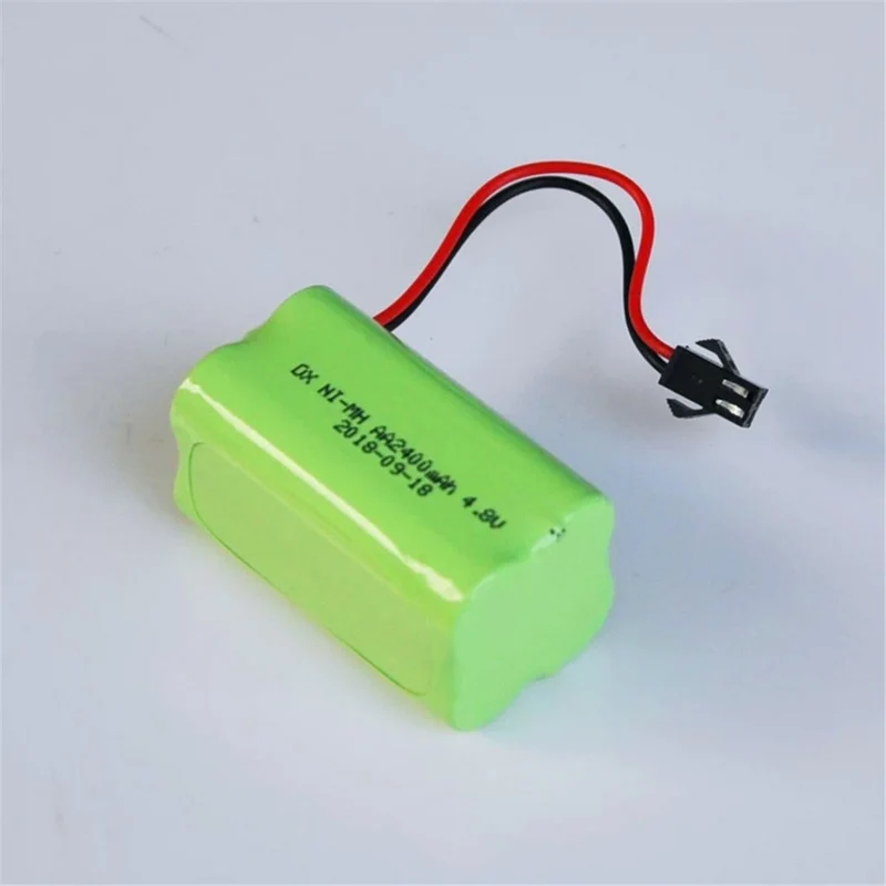 4.8V 2400mAh Ni-MH AA Battery Pack Battery for Remote Control Car Helicopter Toy LED Light Cordless Phone SM Connector B
