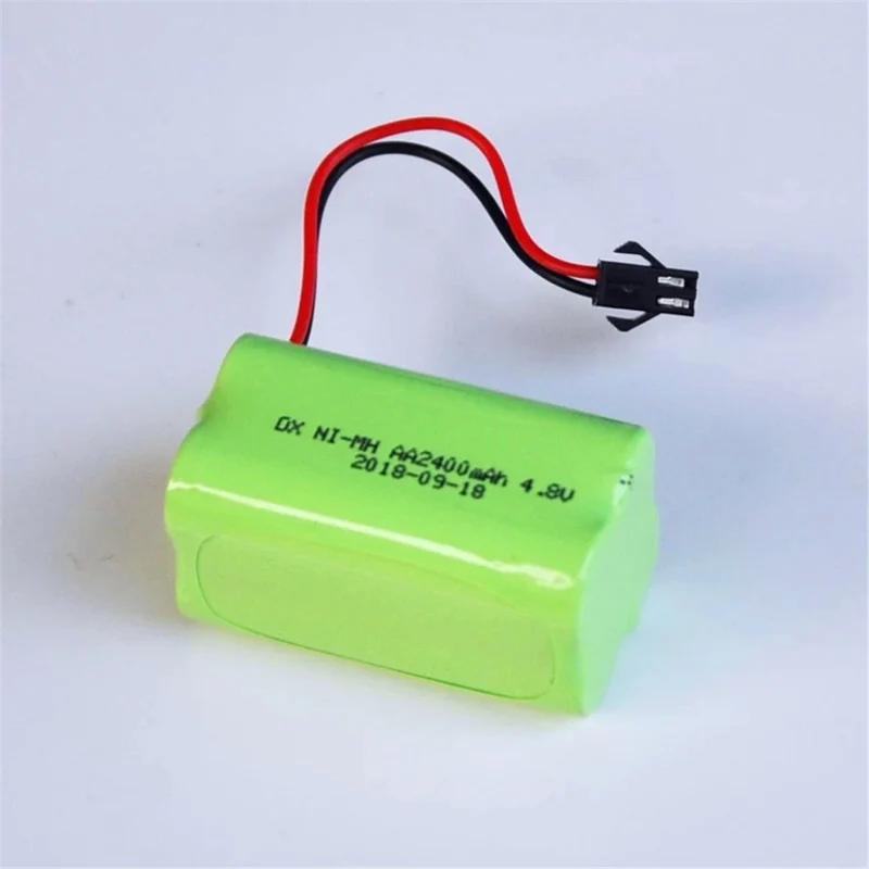 4.8V 2400mAh Ni-MH AA Battery Pack Battery for Remote Control Car Helicopter Toy LED Light Cordless Phone SM Connector B