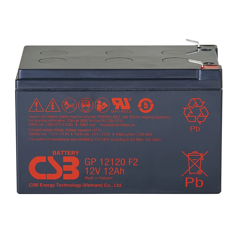 GP12120F2FR AGM Battery 12V 12Ah Flame Retardant