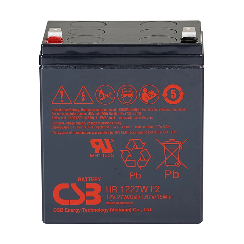 HR1227WF2 AGM Battery 12V 6.5Ah