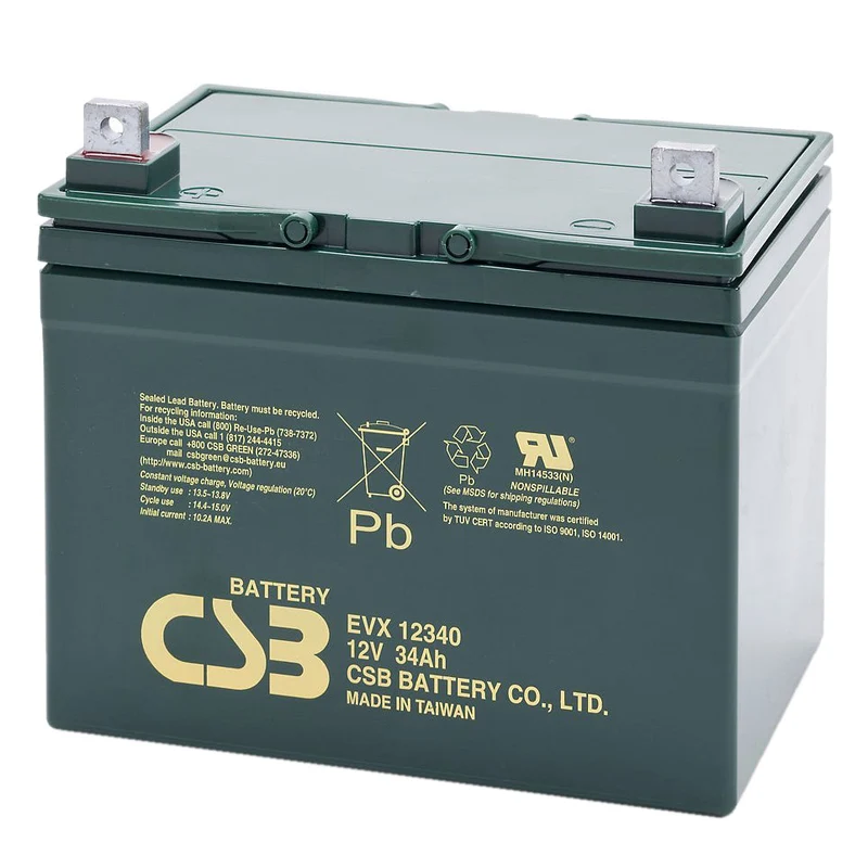EVX12340 High Rate AGM Battery Gr U1 12V 34Ah