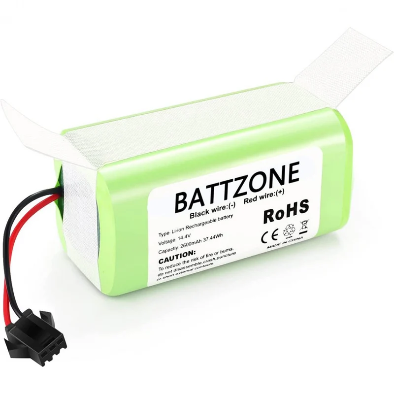 14.4V 2600mAh Li-Ion Replacement Battery For Tesvor Tesworth X500