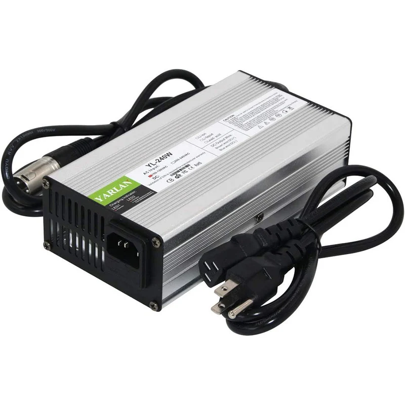 54.6V 4A Charger Electric Bike Charger 48V Li-ion Battery Charger for 48V Scooter E-Bike Boat Motorcycle Ezgo Battery Charger XLR
