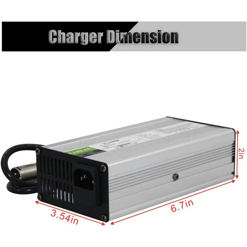 54.6V 4A Charger Electric Bike Charger 48V Li-ion Battery Charger for 48V Scooter E-Bike Boat Motorcycle Ezgo Battery Charger XLR