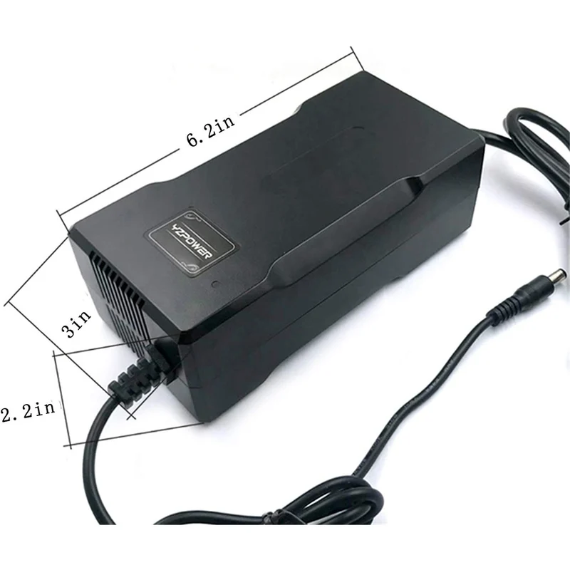 54.6V 4A Power Adapter for Electric Bike Mobility Scooter 48V Lithium Battery Charger 3-Pin XLR Connector