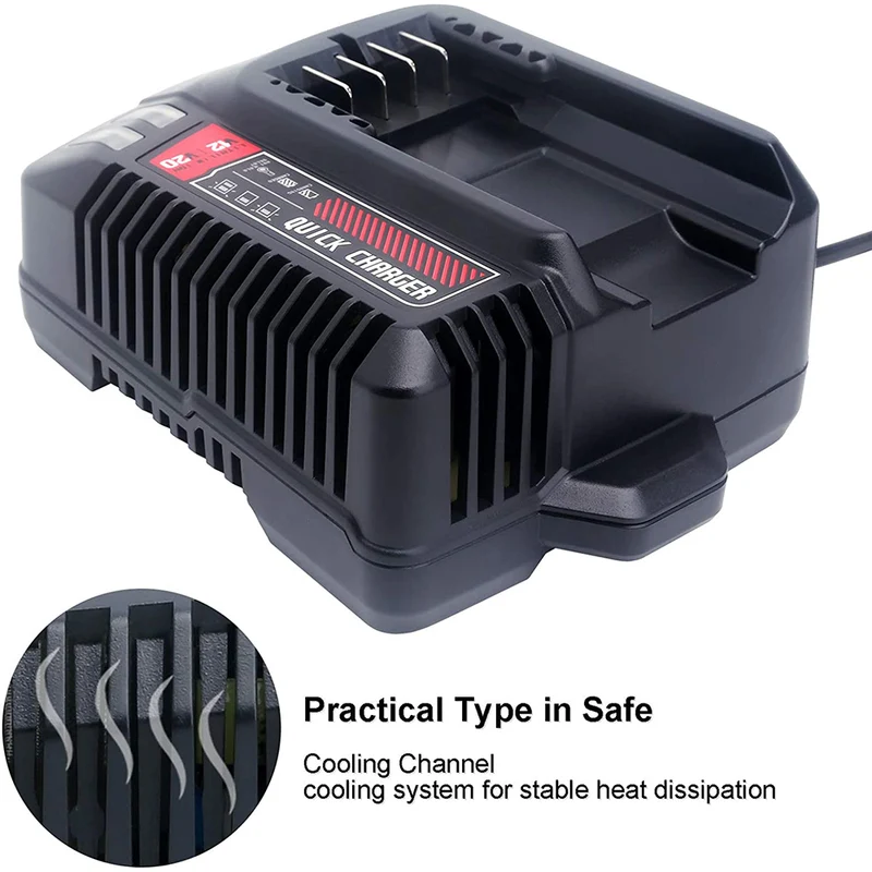 20V MAX Battery Charger CMCB104 Compatible with Craftsman V20 Lithium Battery CMCB204 CMCB202 (Only for V12/V20 Series)