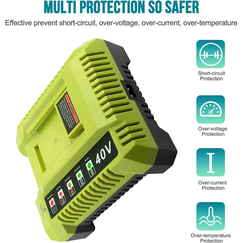 40 Volt Lithium-Ion Charger OP401 Compatible with 40V Battery OP4026 OP40201 OP4040 OP40401 OP4050 OP4050A OP40501 OP40601