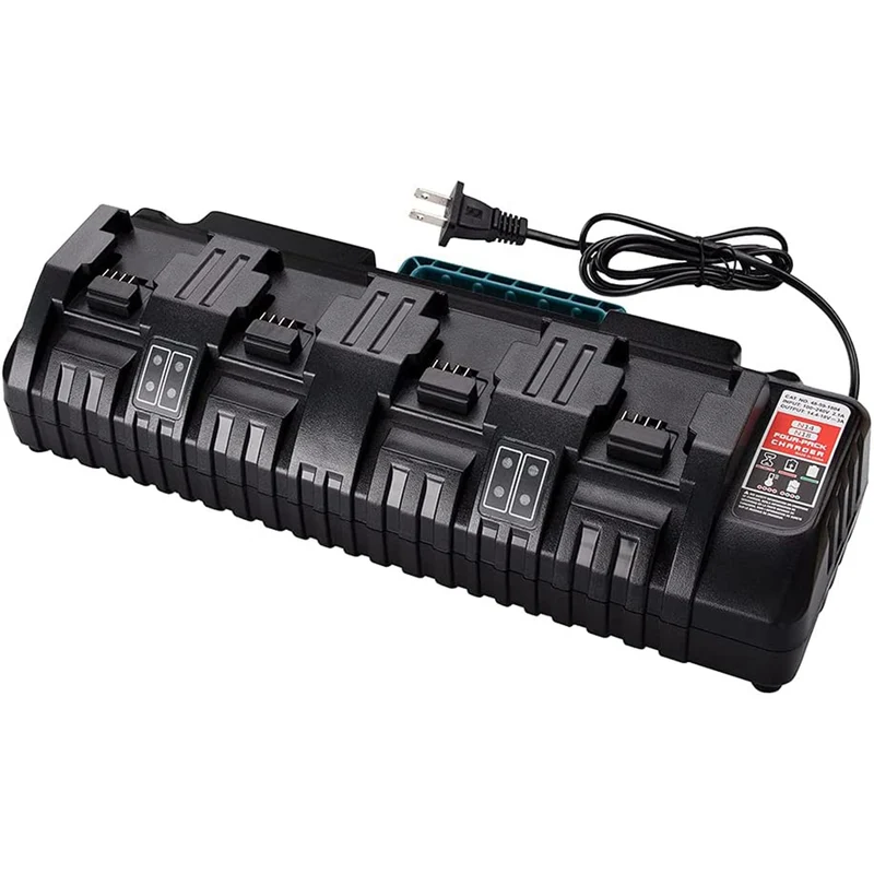 4-Ports M18 Rapid Battery Charger 48-59-1804 compatible with Milwaukee 18V XC Lithium Ion Battery 48-11-1850 48-11-1840 48-11-18155 48-1 1-1828