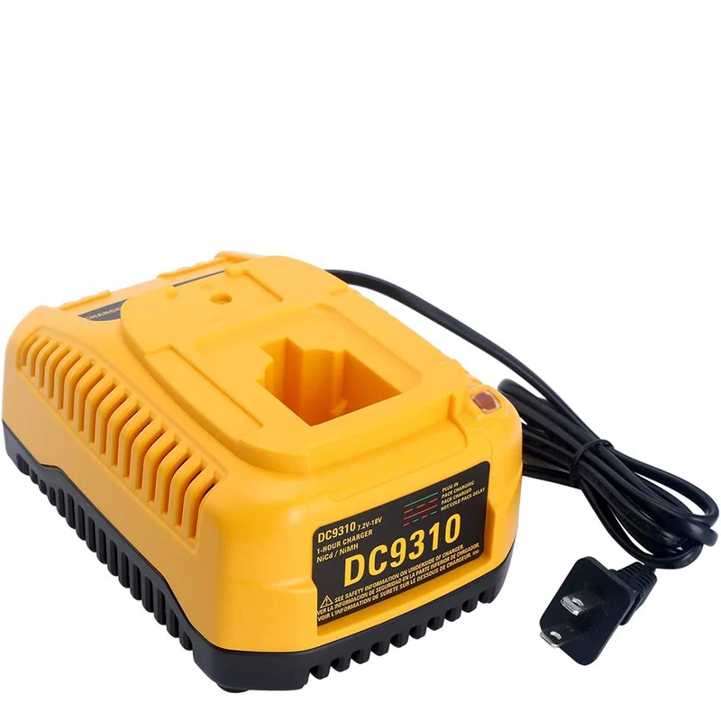 7.2V-18V Battery Charger DC9310 Compatible with Dewalt 18V 14.4V 12V 9.6V 7.2V NiCad & NiMh Battery DC9096 DC9098 DC9099