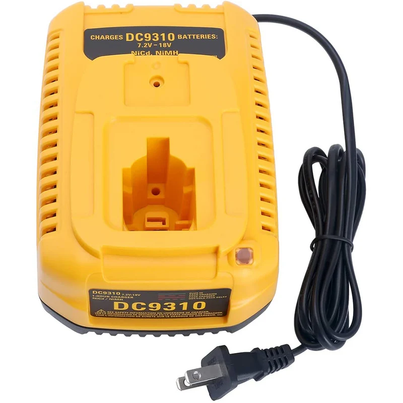 7.2V-18V Battery Charger DC9310 Compatible with Dewalt 18V 14.4V 12V 9.6V 7.2V NiCad & NiMh Battery DC9096 DC9098 DC9099