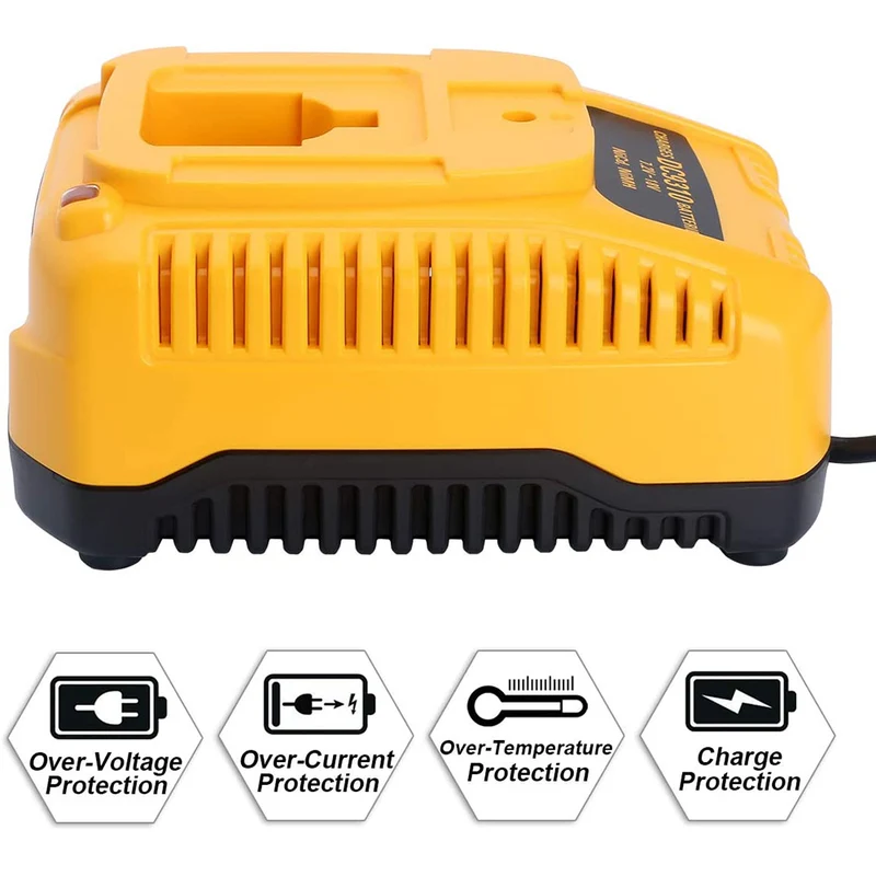 7.2V-18V Battery Charger DC9310 Compatible with Dewalt 18V 14.4V 12V 9.6V 7.2V NiCad & NiMh Battery DC9096 DC9098 DC9099