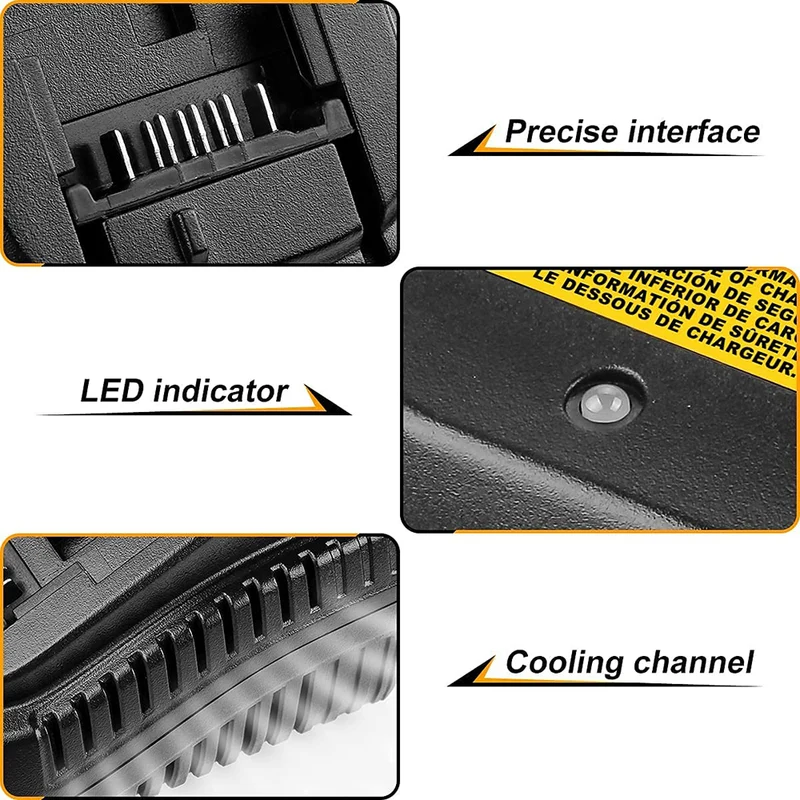 Replacement Fast Battery Charger DCB118 for Dewalt 20V MAX Battery Charger for Dewalt Battery DCB205 DCB204 DCB206 Replace DCB107 DCB112