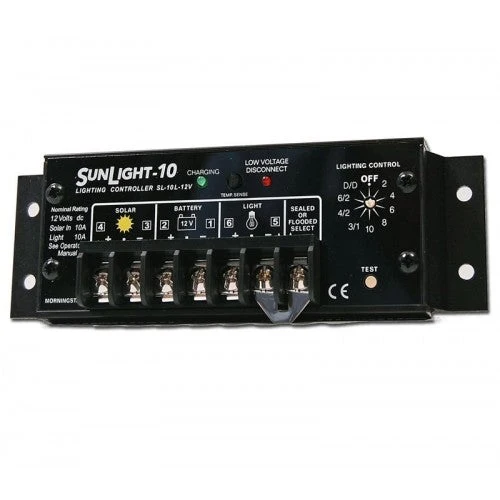 SL-10L-12V Morningstar PWM Solar Charge Controller 12V 10A LVD SunLight