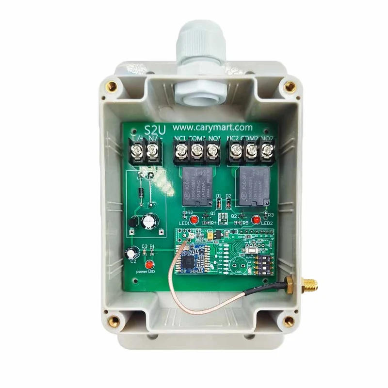 CC kit interrupteur télécommande sans fil, 2 voies 10A relais 5km (Modèle: 0020687)