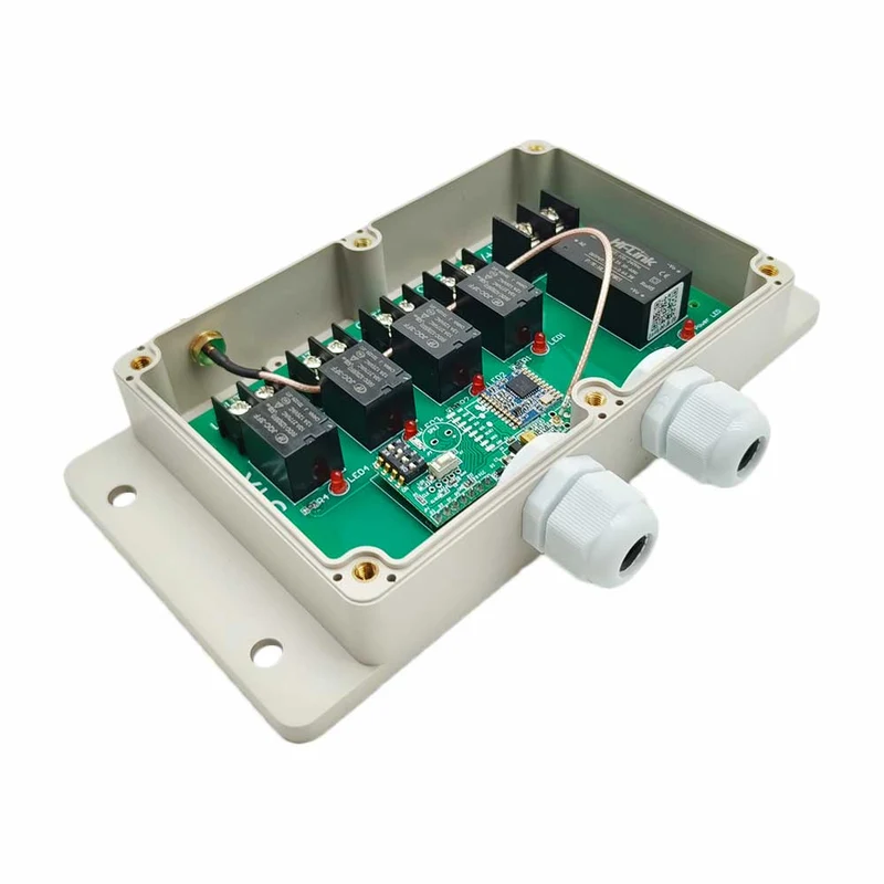 Kit interrupteur télécommande sans fil sortie 230V 4 voies 10A 5km (Modèle: 0020226)