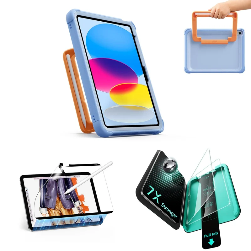 iPad 11" (A16) 2025 Kids All-in-One Bundle - Sky Blue