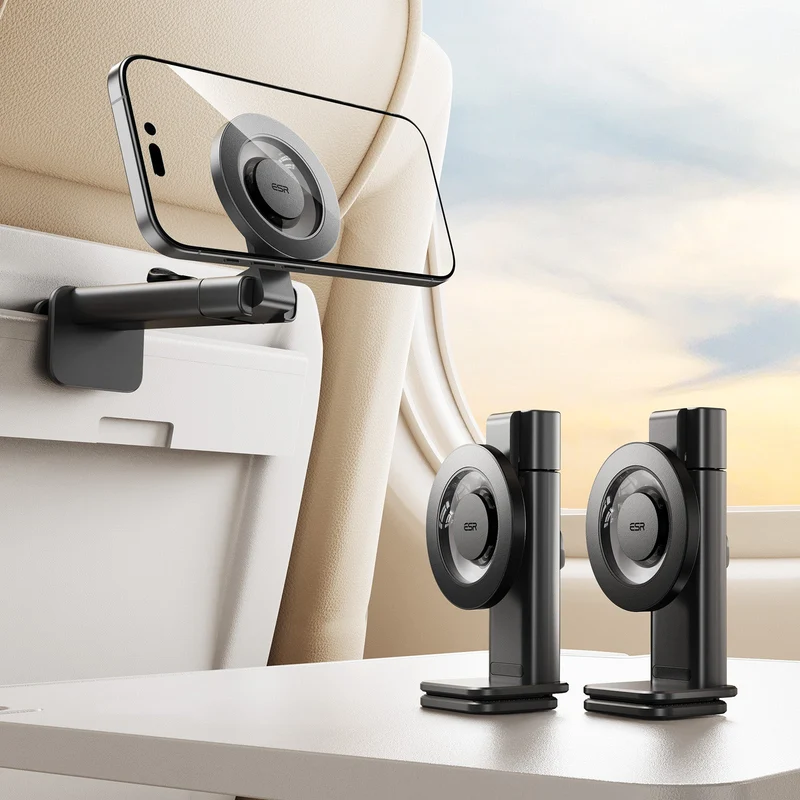 Airplane Phone Holder Mount (HaloLock) - Black