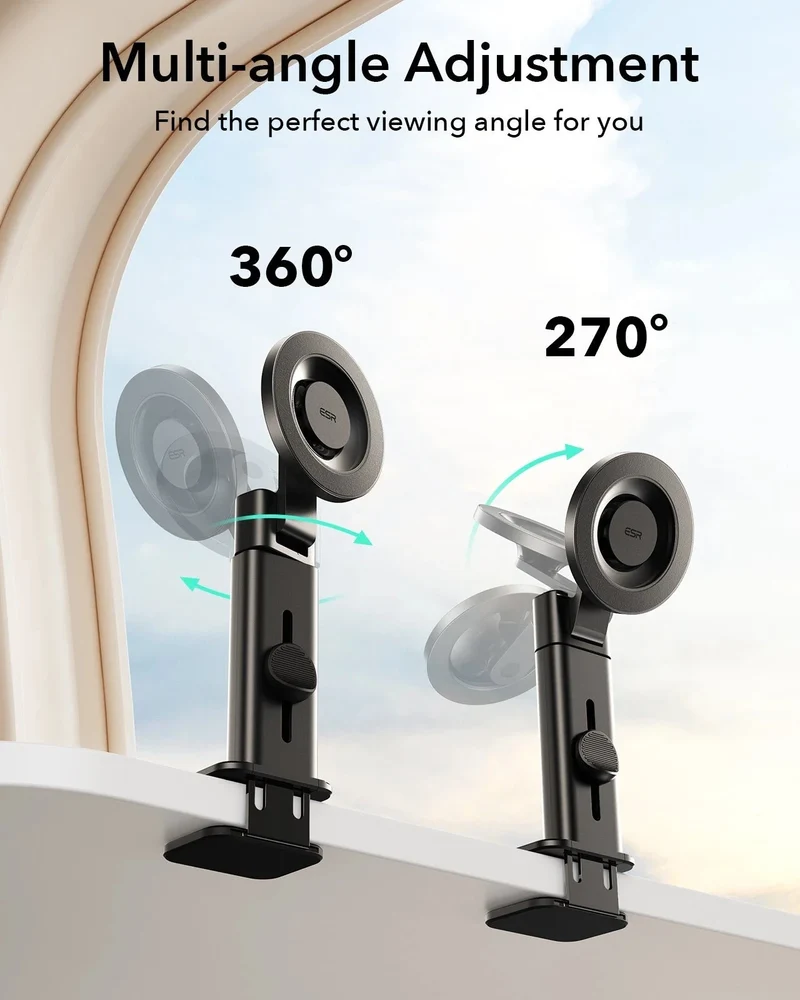 Airplane Phone Holder Mount (HaloLock) - Black