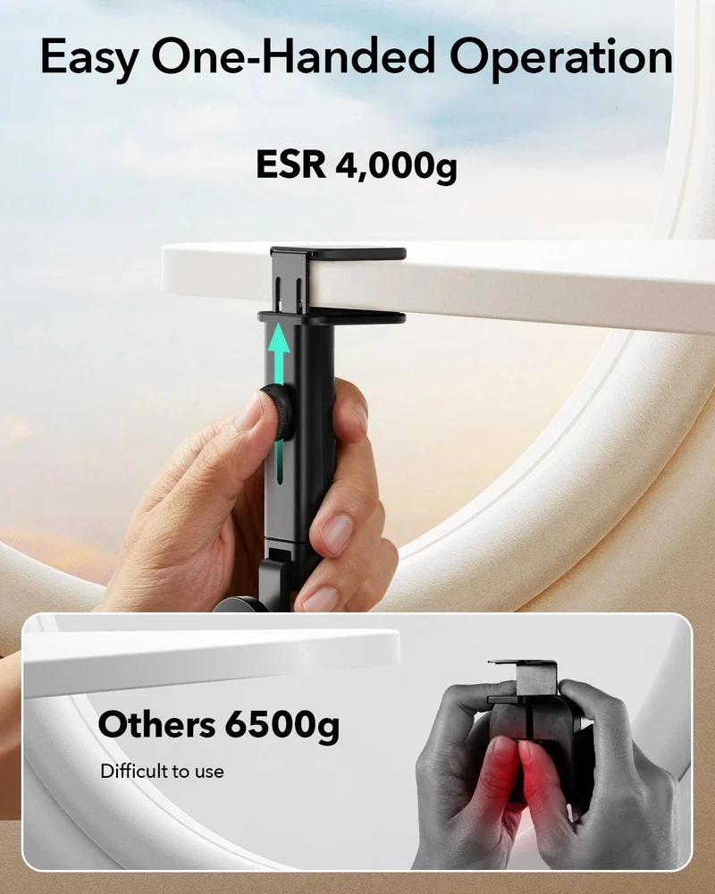 Airplane Phone Holder Mount (HaloLock) - Black