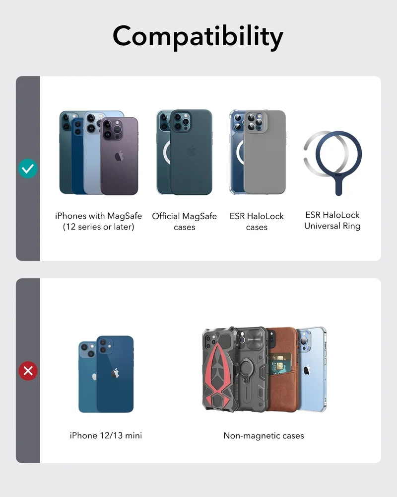 Geo Wallet Stand (HaloLock) with Built-in Find My - Grey