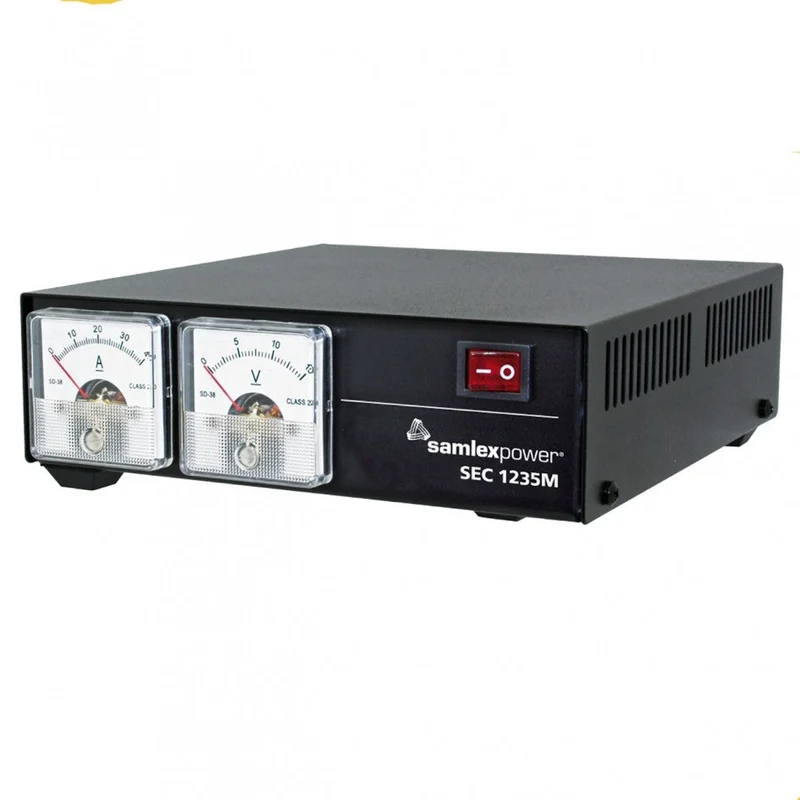 SEC-1235M Samlex 13.8V 30A Switching Power Supply with Display Meter