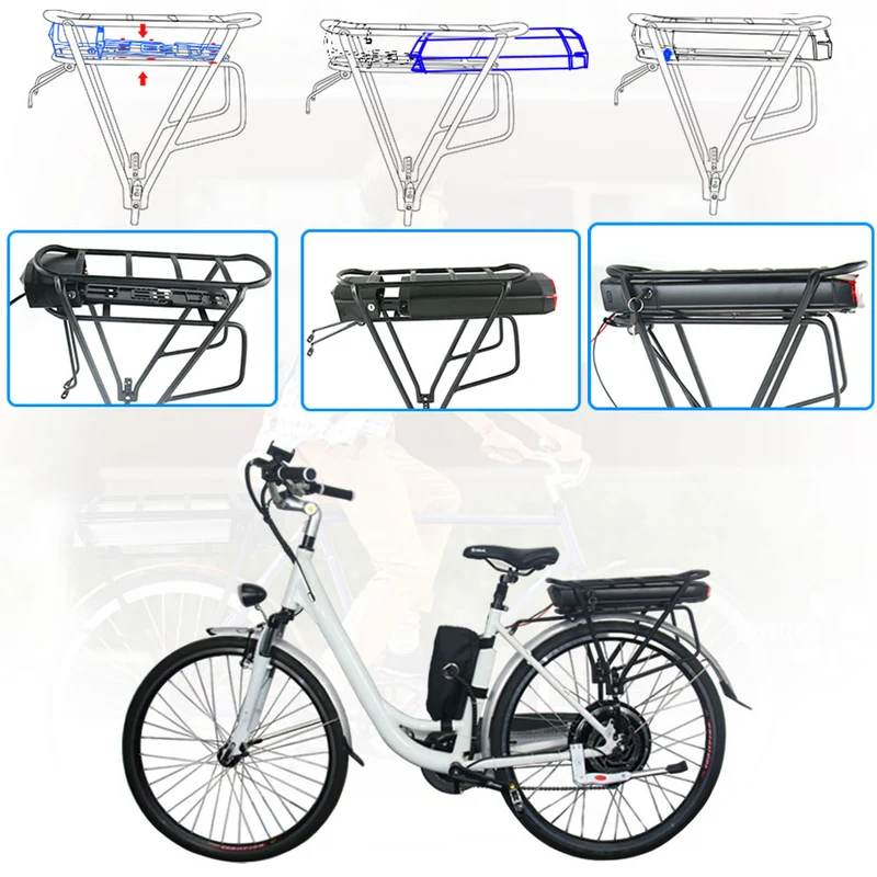 US Stock 36V 13Ah Ebike lithium-ion battery with 20A BMS for outdoors R006