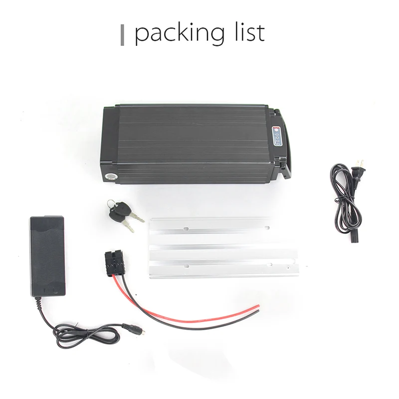 48V 20Ah Battery Lithium-ion Ebike with 30A BMS for Outdoors T032-2 black