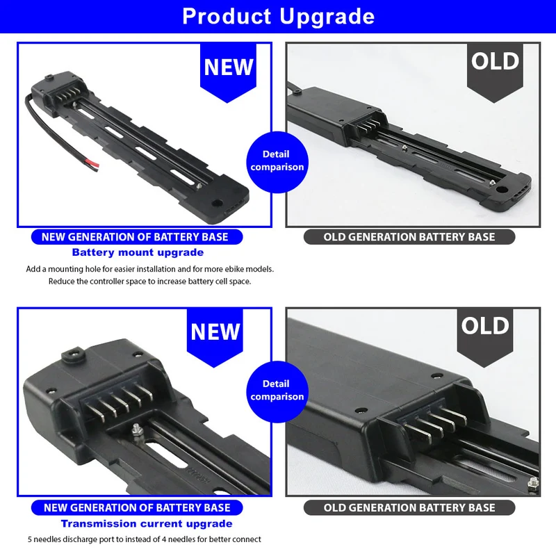 US Stock 52V 13Ah battery black lithium-ion with 30A BMS for Outdoor ebike R049-2