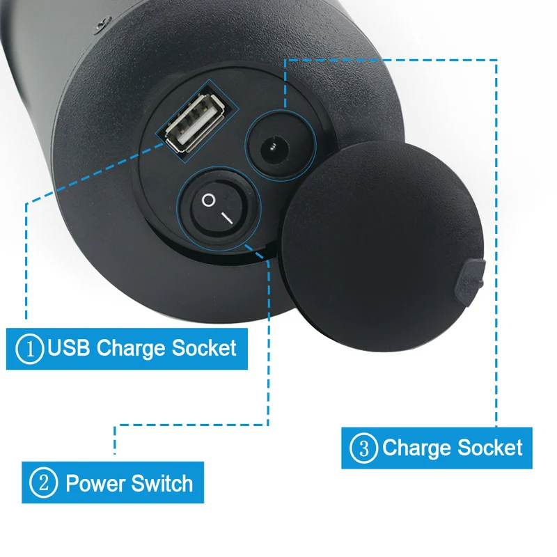 US Stock 36V 9AH Ebike lithium-ion battery Electric Bicycle 20A BMS With Charger Outdoor U005 black