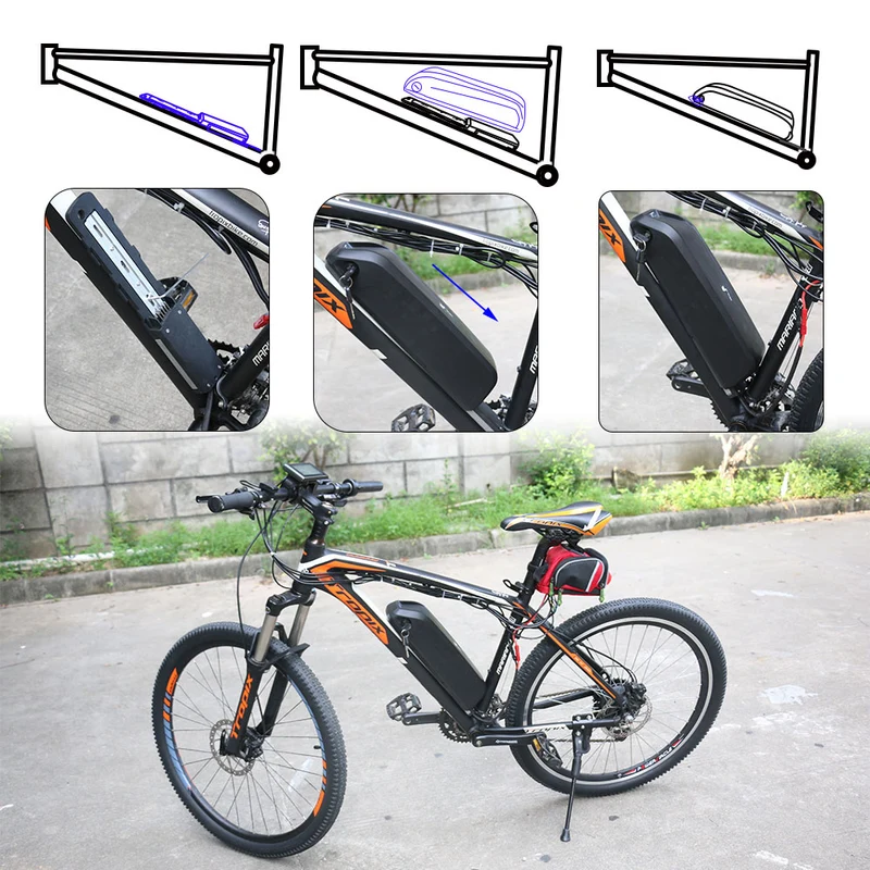 48V 19.2Ah battery Lithium-ion LG 4800mah Ebike Battery Pack With 40A BMS USB For 50W-1500W Motor S039