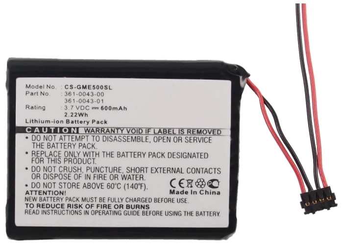 3.7V 600mAh GPS, Navigator battery for 010-01626-02 4RL58983 Edge 200 Edge 205 Edge 500 Edge 520 Edge 820 Edge Explore 820 Li-ion