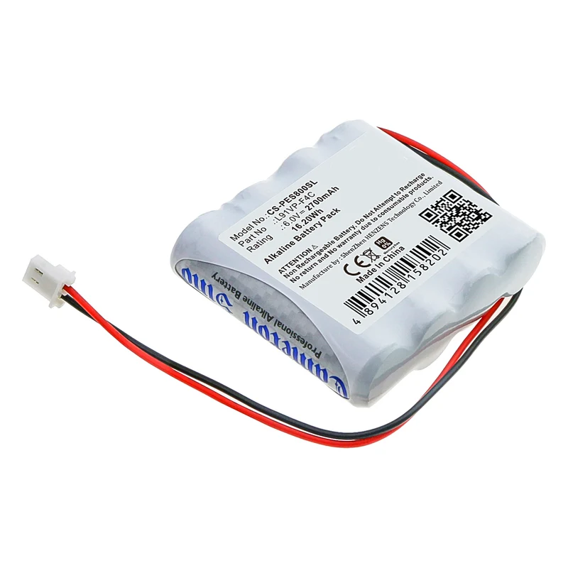 6.0V 2700mAh Personal Care Battery for ES8 Hand Sanitizer Dispenser Alkaline