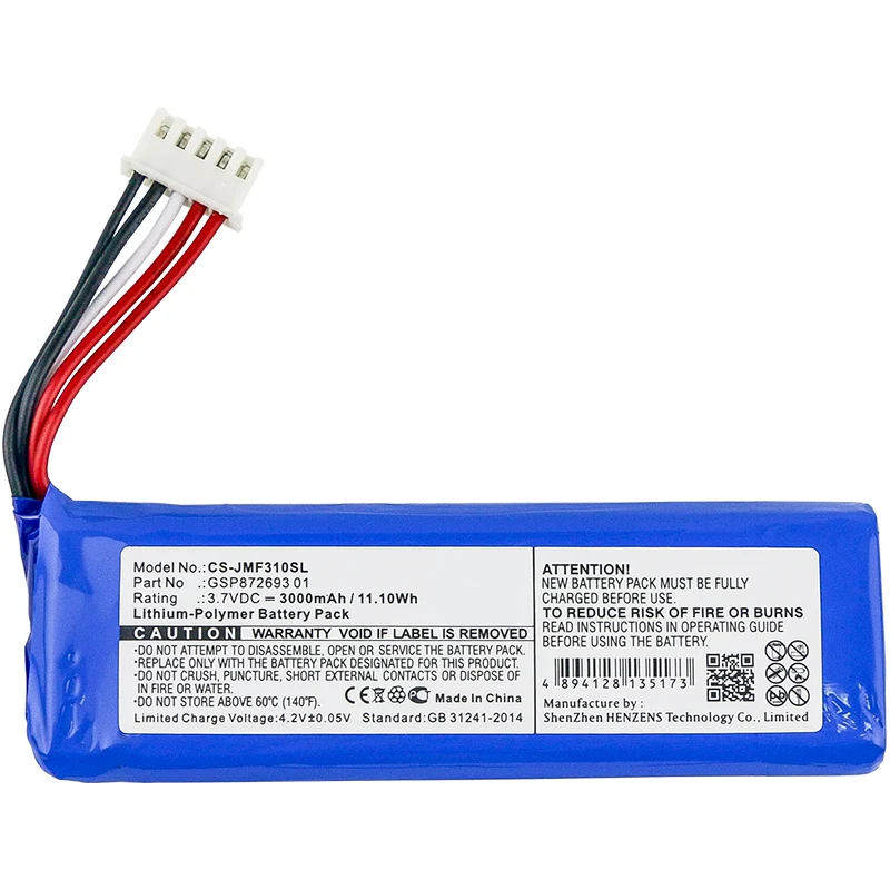 3.7V 3000mAh Speaker battery for Flip 4 Flip 4 Special Edition Li-Polymer