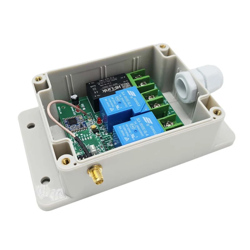 2 Canaux 30A interrupteur sans fil sortie 230V avec télécommande 5km (Modèle: 0020137)