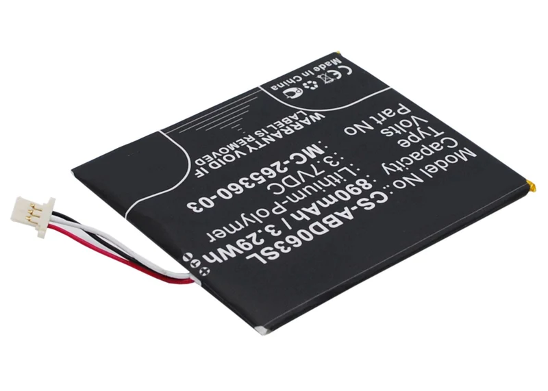 3.7V 890mAh E-book E-reader Battery for kindle 499 558 7th Generation Kindle 8 Kindle X SY69JL WP63GW Li-Polymer
