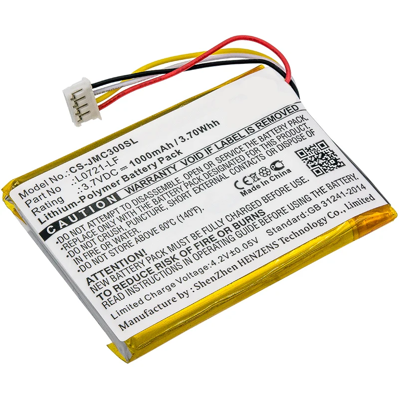3.7V 1000mAh speaker battery for Clip 3 Clip 3AN Clip 3SAND Li-Polymer