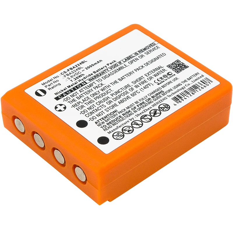 3.6V 2000mAh Crane Remote Control battery for Radiomatic Patrol D Radiomatic Quadrix Radiomatic Vector Pro Ni-MH