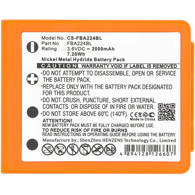 3.6V 2000mAh Crane Remote Control battery for Radiomatic Patrol D Radiomatic Quadrix Radiomatic Vector Pro Ni-MH