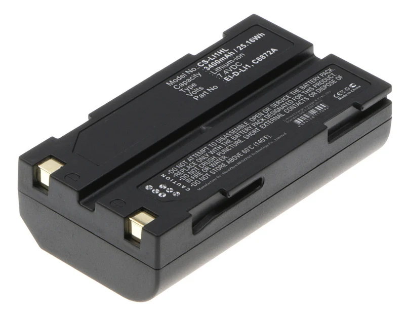 7.4V 3400mAh Equipment, Survey, Test battery for Spectralink APS Telxon Symbol Molicel Hemisphere HP Li-ion