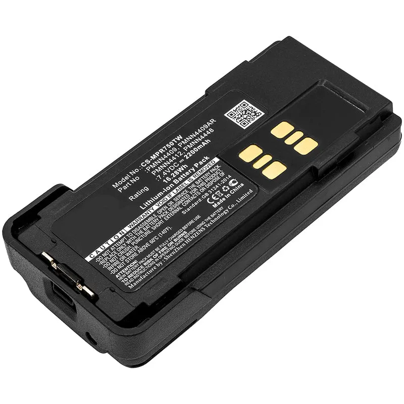 7.4V 2200mAh Two-Way Radio battery for XPR7380 XPR7380e XPR7500 XPR7550 XPR7550e XPR7580 XPR7580e Li-ion