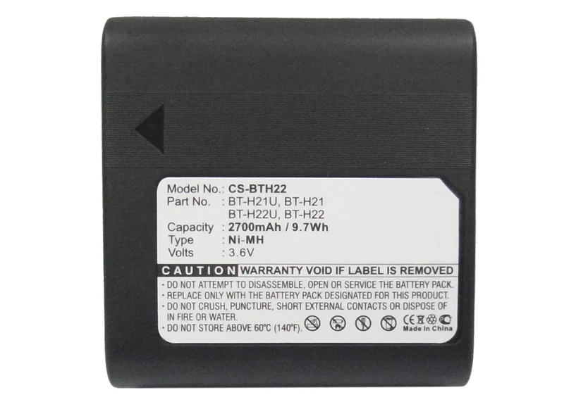 3.6V 2700mAh Camera Battery for VL-SE50U VL-SE50U VL-SW50 VL-SW50E VL-SW50U VL-SW980 VSH006M11 VSH007M08 Ni-MH