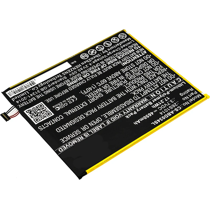 3.7V 4650mAh Tablet Battery for Kindle Fire 8 7 Generation Kindle Fire 8.7 Kindle Fire HD8 8TH L5S83A, SX0340T SX034QT Li-Polymer