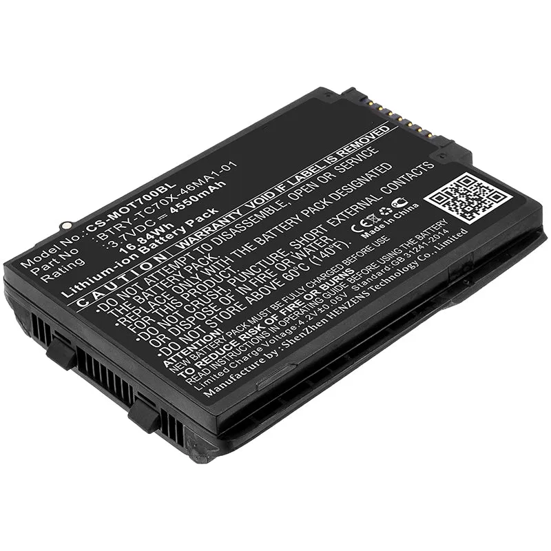 3.7V 4550mAh barcode scanner battery for TC70 TC75 Li-ion
