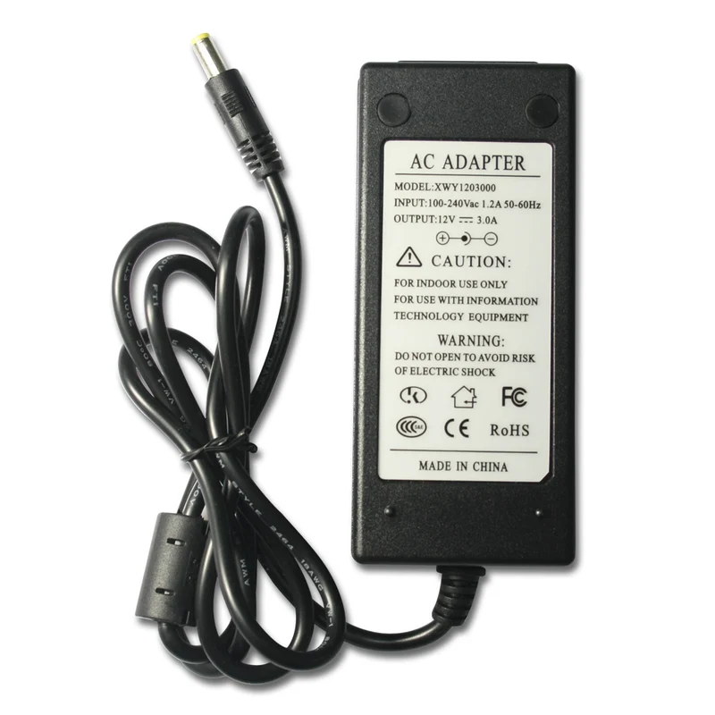 Adaptateur Secteur Universel Européen Alimentation 12V CC 3A Pour Interrupteur Sans Fil/lumière LED (Modèle 0010126)