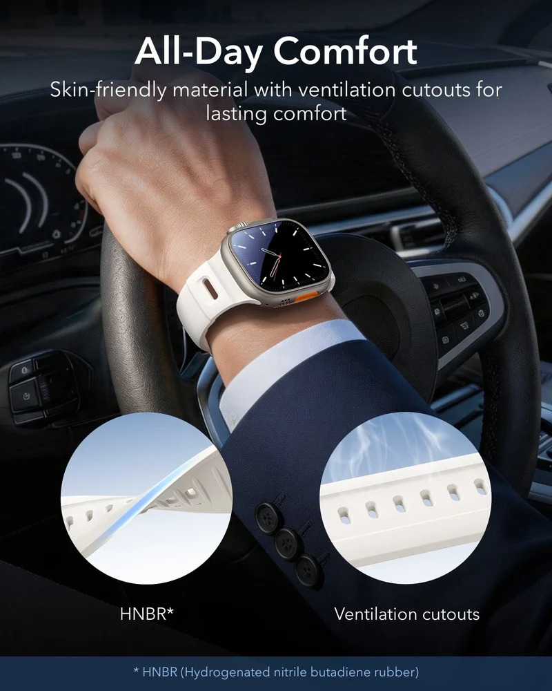 ESR Equinox Watch Band Ultimate Bundle for Apple Watch - Starlight Band / Titanium Case
