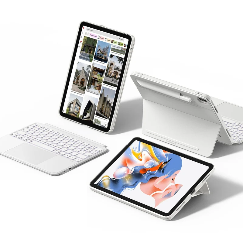 iPad Pro 11" (M4) 2024 Shift Keyboard Case (Detachable) - US Layout - White