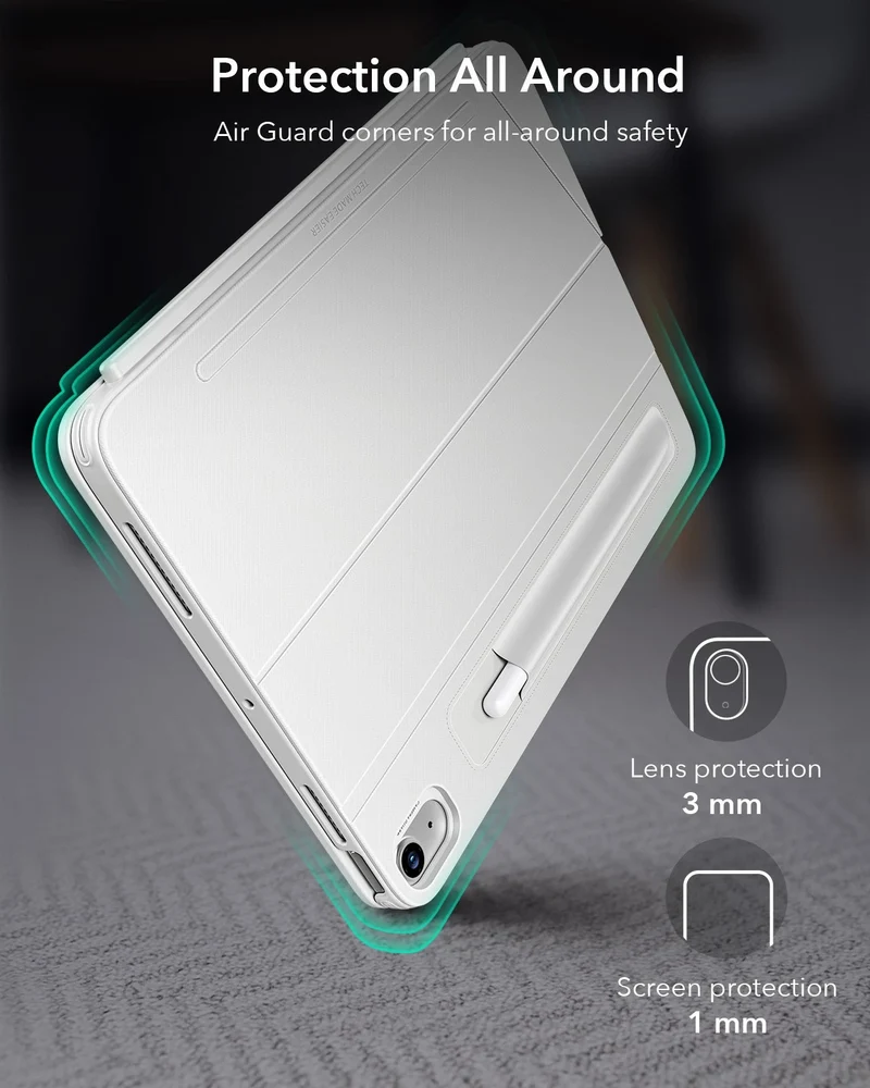 iPad 10th Gen Shift Keyboard Case (Detachable) - US Layout-White