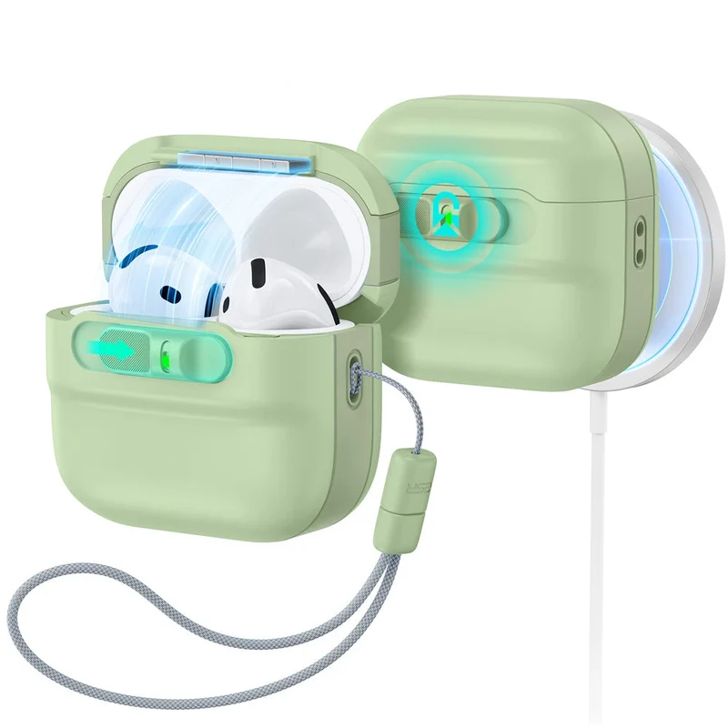 AirPods 4 Pulse FlickLock Case (HaloLock) - Light Green