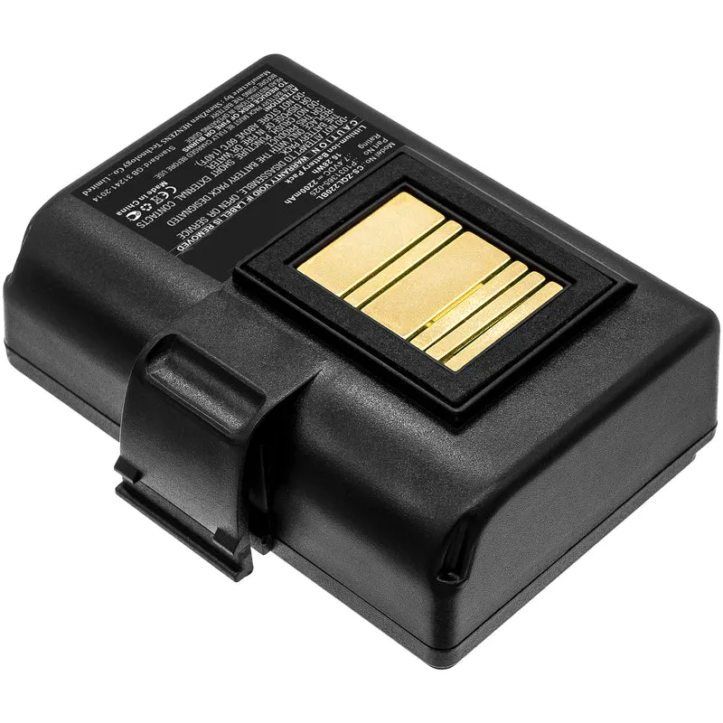 7.4V 2200mAh Portable Printer Battery for ZQ510 ZQ520 ZQ610 ZQ610HC ZQ620 ZQ620HC ZR628 ZR638 Li-ion